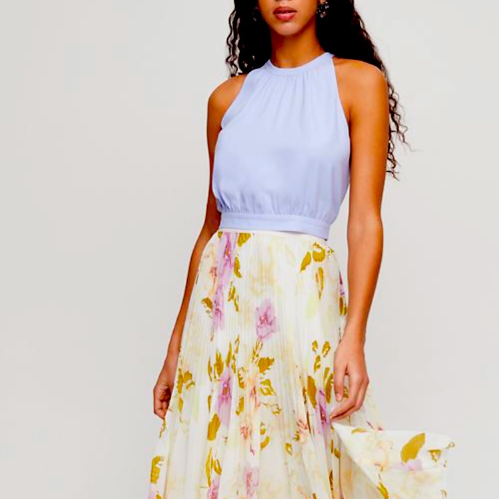 Aritzia NWT Wilfred Periwinkle Blue Patrice Blouse